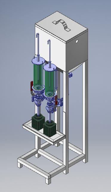 手动灌装机3D数模图纸 STP格式缩略图
